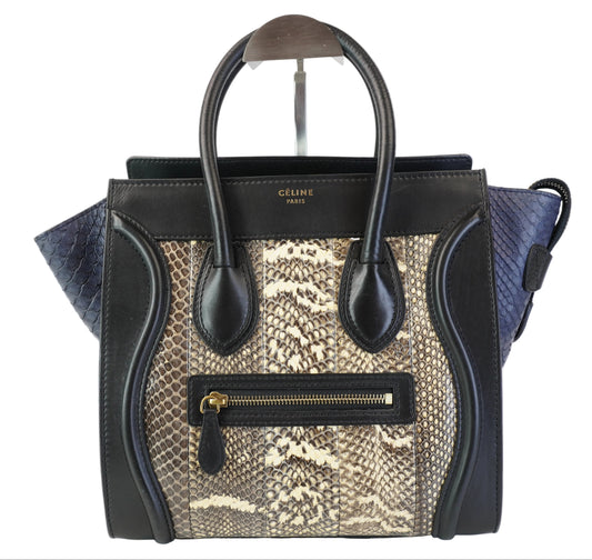 Celine Snake Skin Tricolor