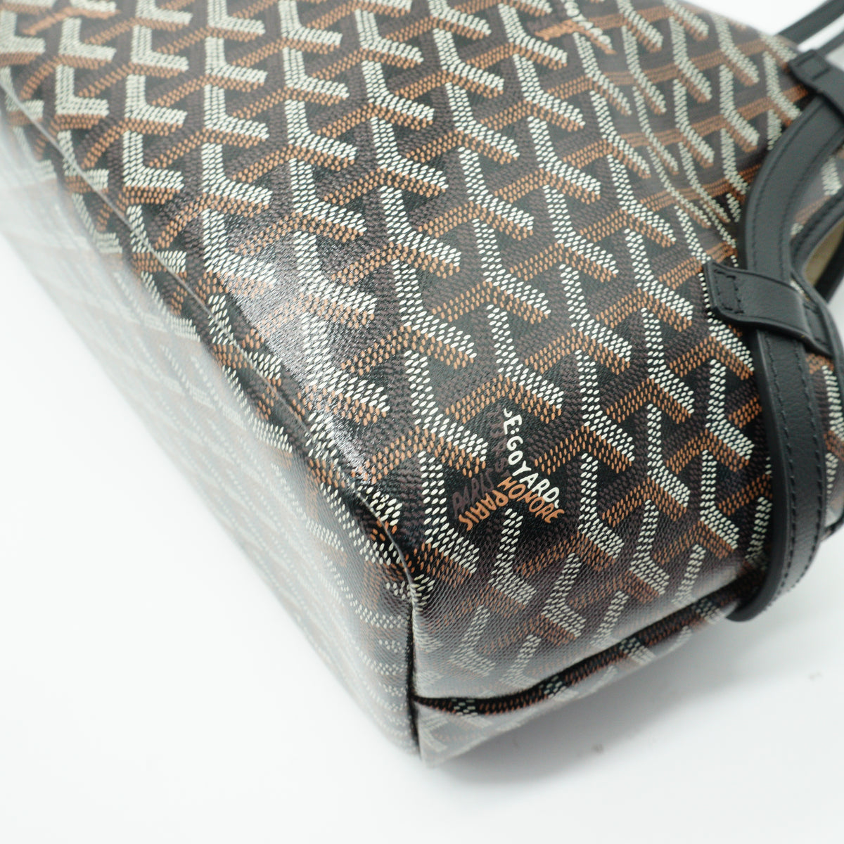 Goyard Goyardine Chien-Gris Pet Carrier PM Black