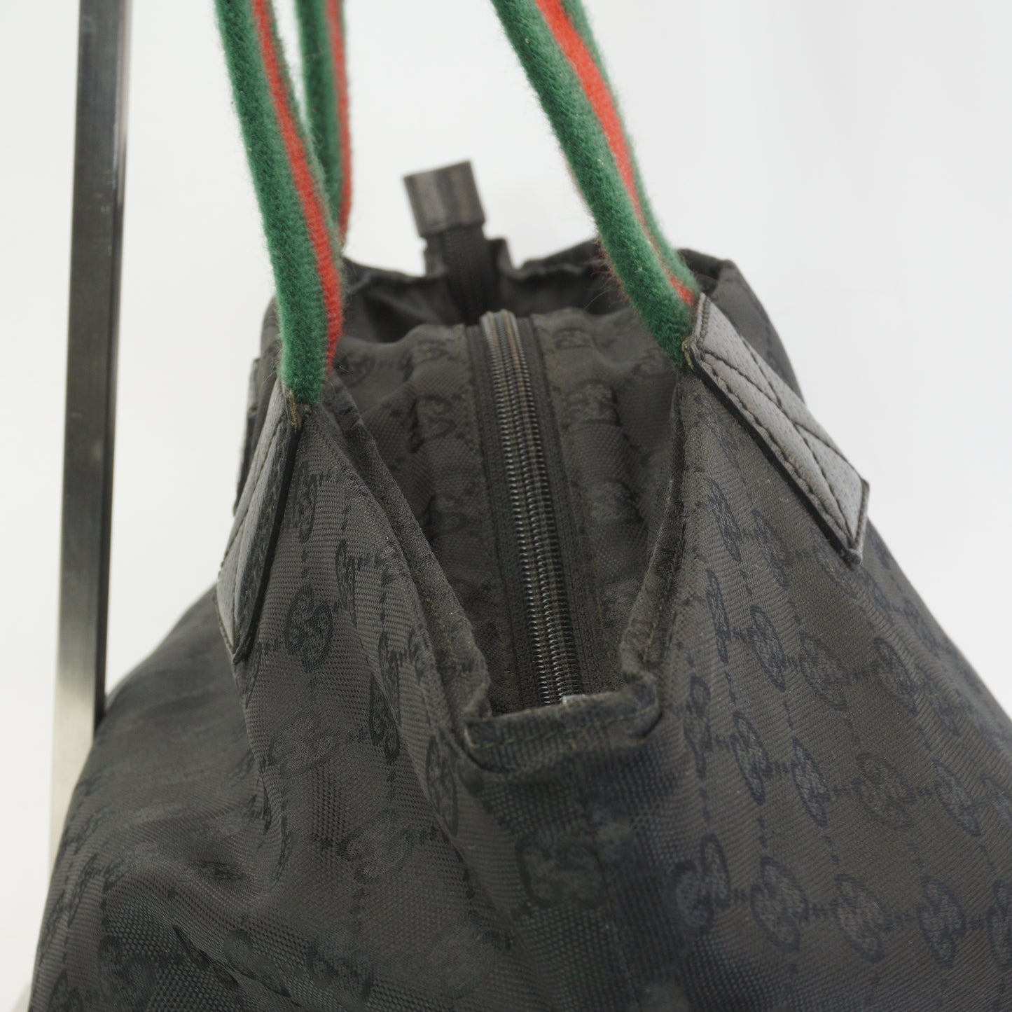 Gucci GG Nylon Web Tote Bag GHW Medium