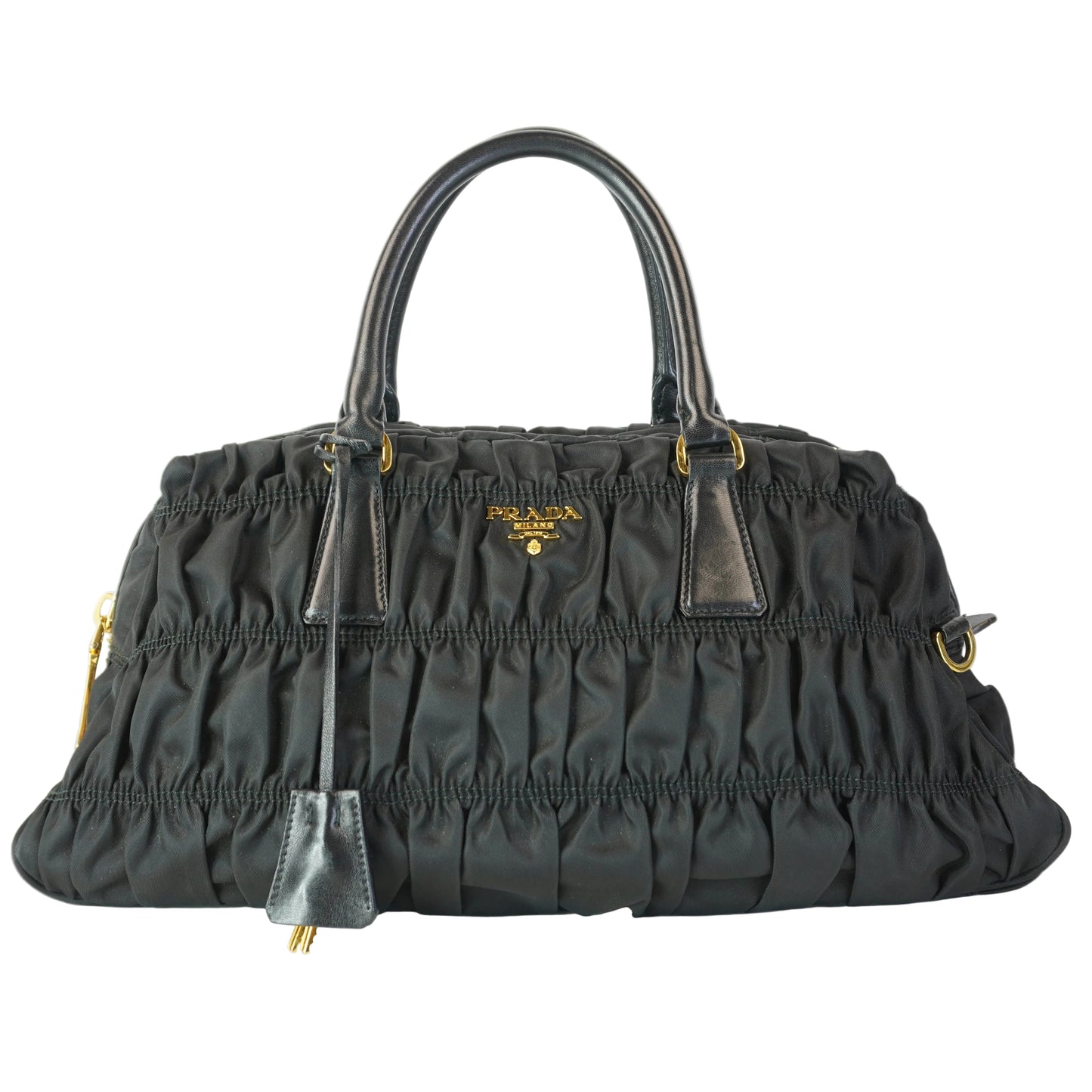 Prada Tessuto Nylon Gaufré Horizontal Medium GHW