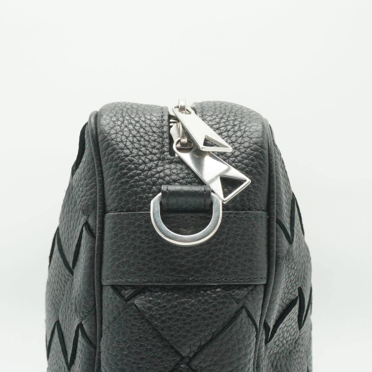 Bottega Veneta Intrecciato Camera Bag Black Medium SHW
