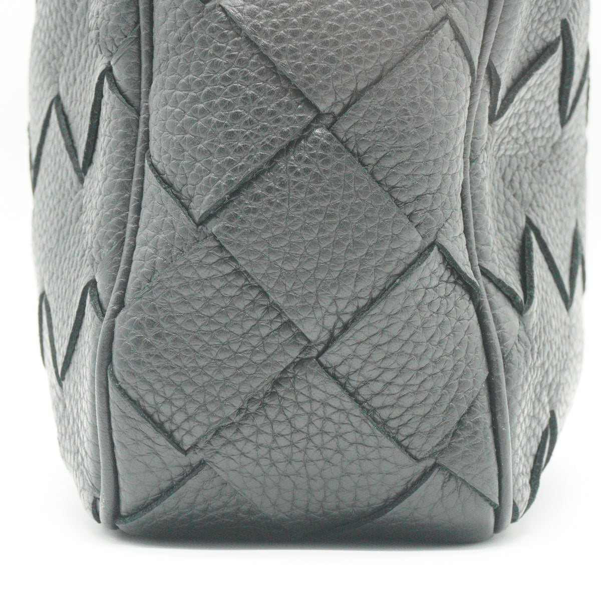 Bottega Veneta Intrecciato Camera Bag Black Medium SHW