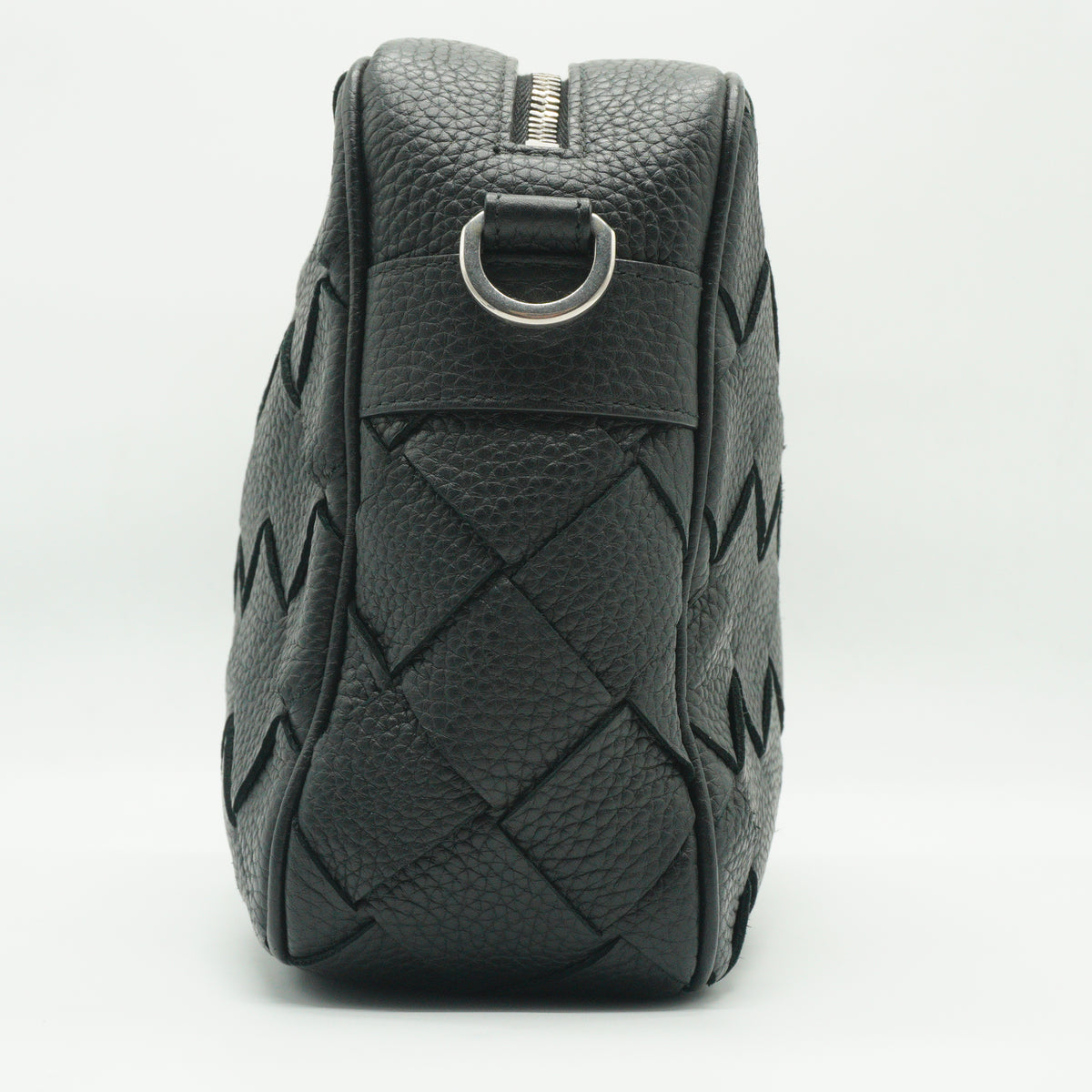 Bottega Veneta Intrecciato Camera Bag Black Medium SHW