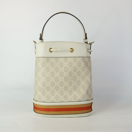 Gucci GG Ophidia Bucket White Small GWH