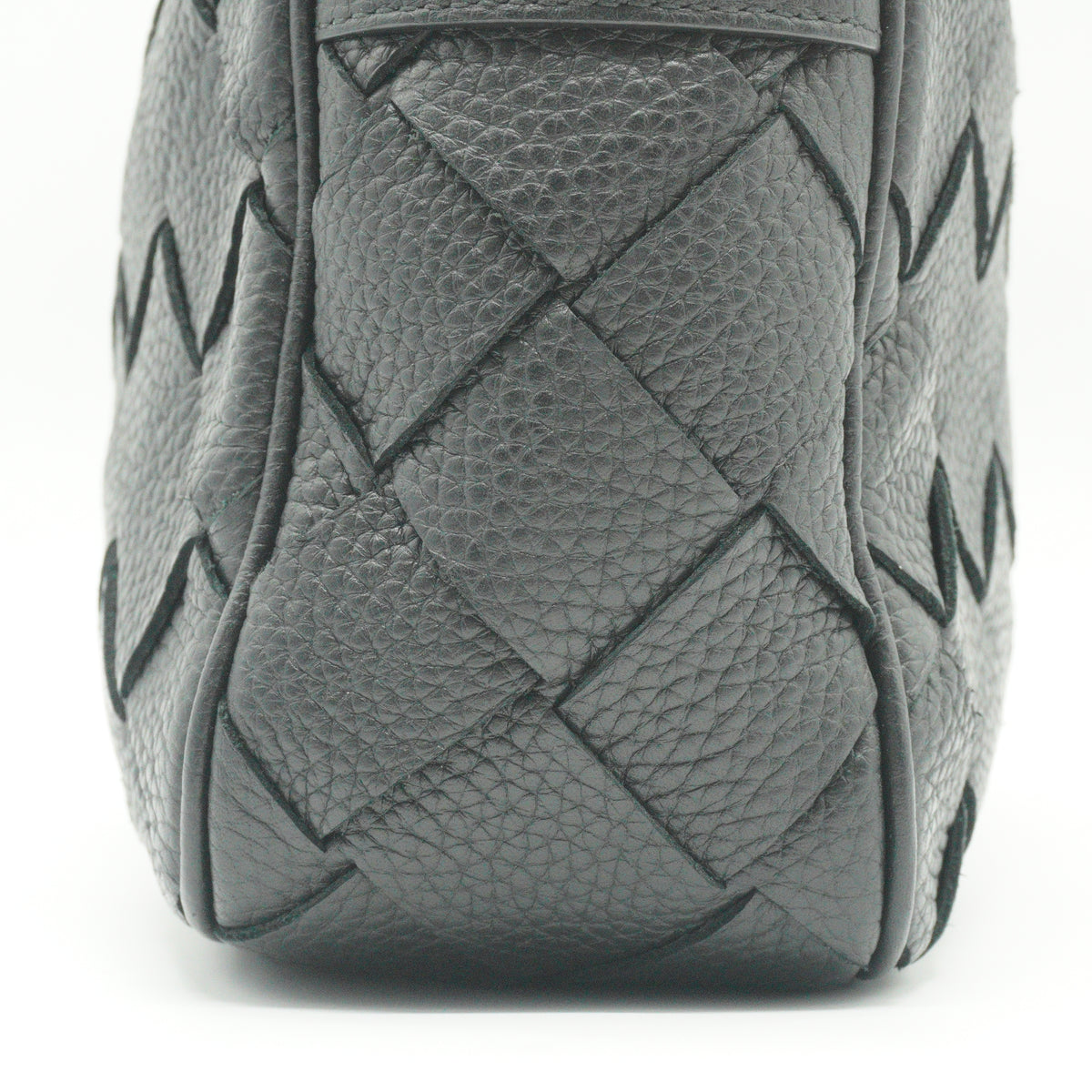 Bottega Veneta Intrecciato Camera Bag Black Medium SHW