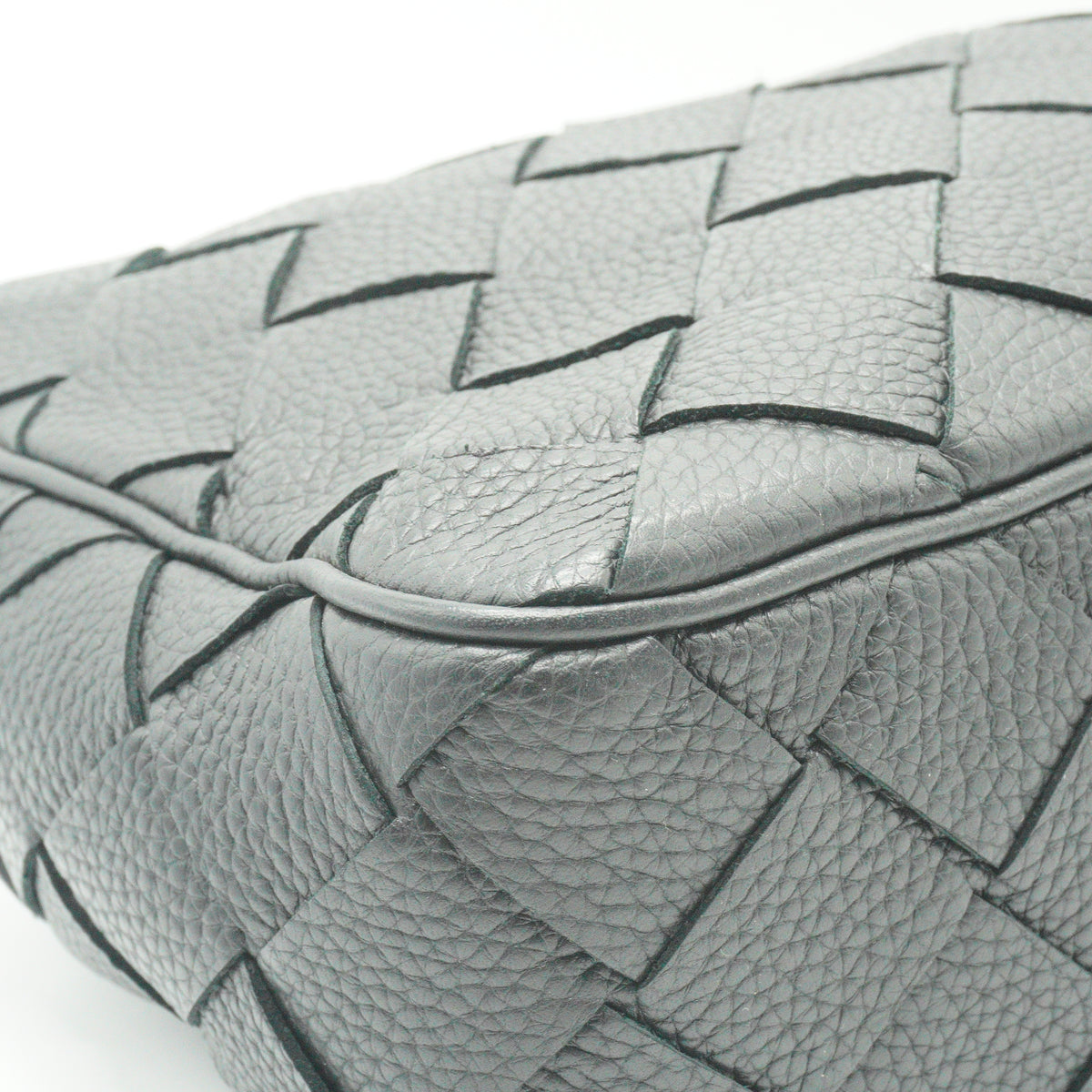 Bottega Veneta Intrecciato Camera Bag Black Medium SHW