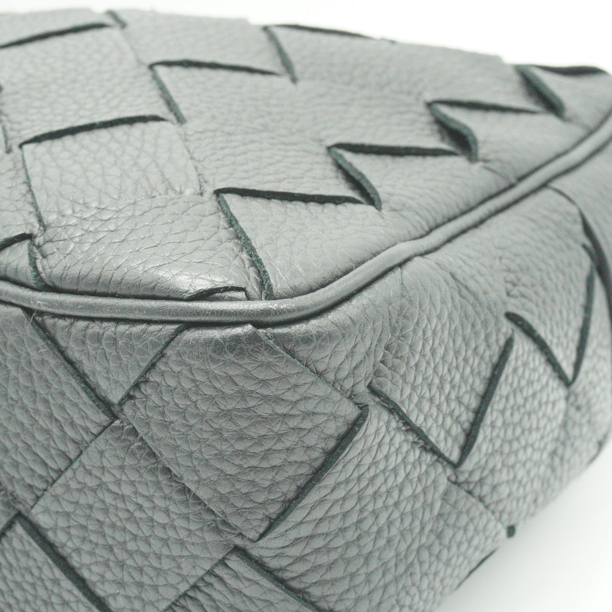 Bottega Veneta Intrecciato Camera Bag Black Medium SHW