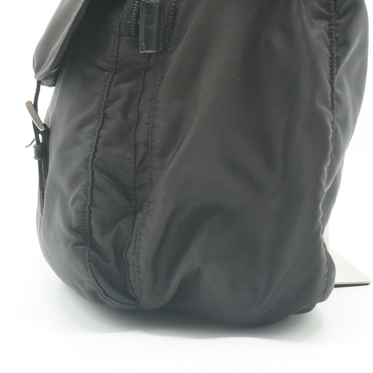 Prada Tessuto Nylon Saffiano Leather Messenger Bag GHW