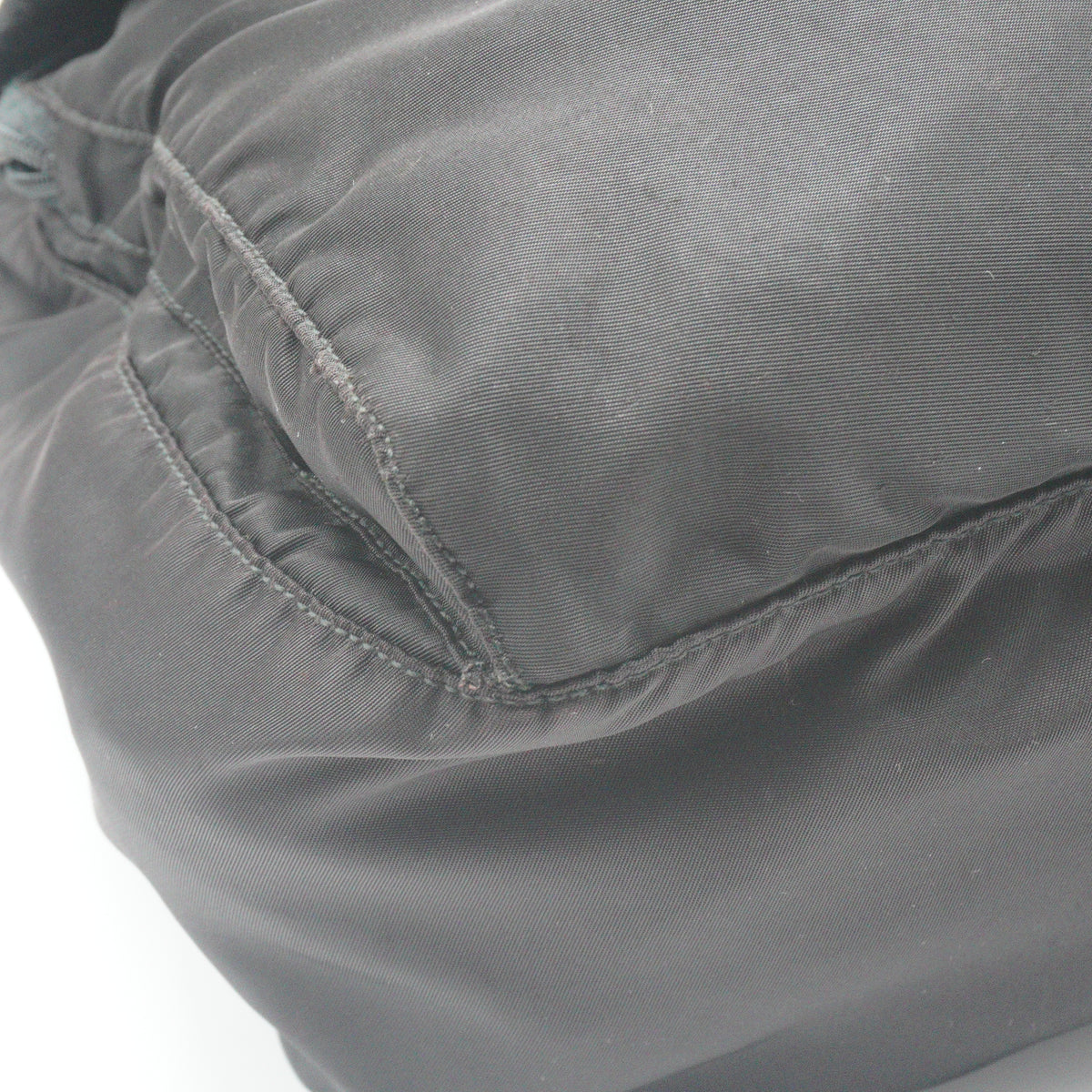 Prada Tessuto Nylon Saffiano Leather Messenger Bag GHW