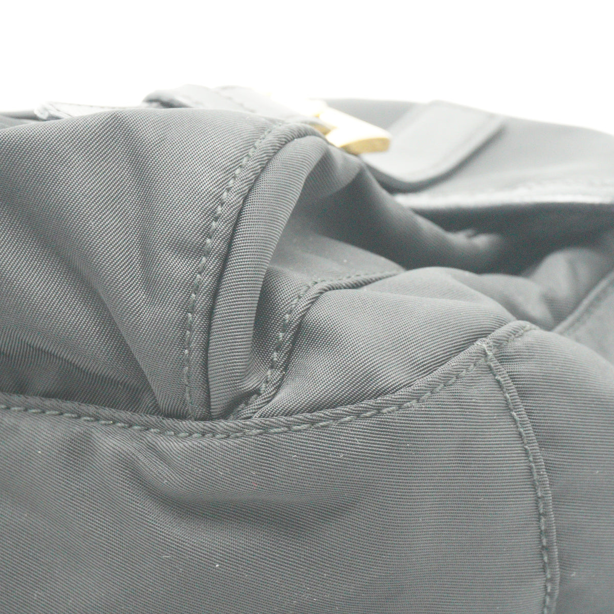 Prada Vela Tessuto Nylon Double Buckle Messenger Bag SHW