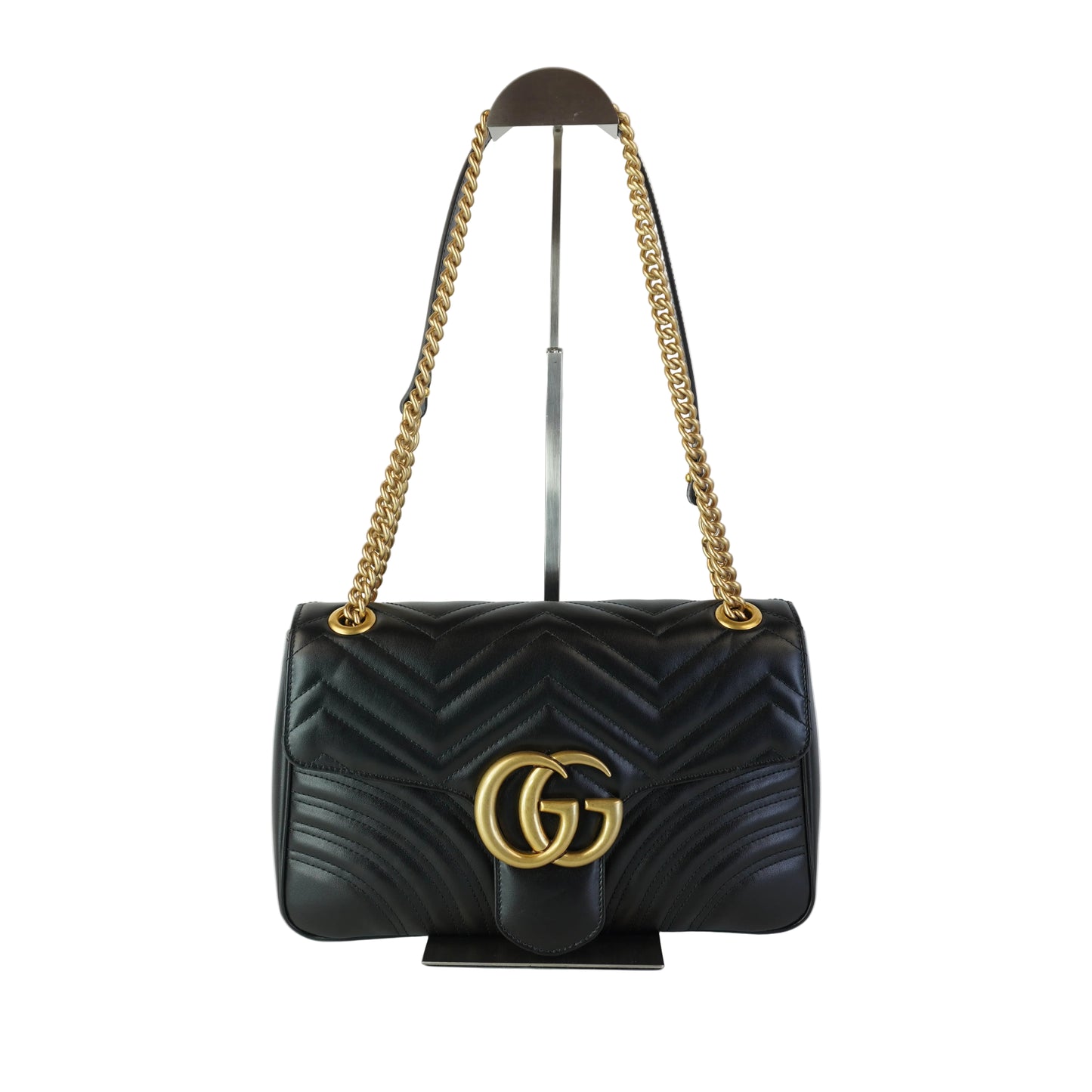 Gucci GG Marmont Black Large GHW