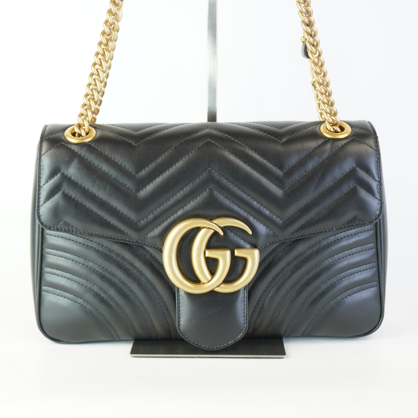 Gucci GG Marmont Black Large GHW