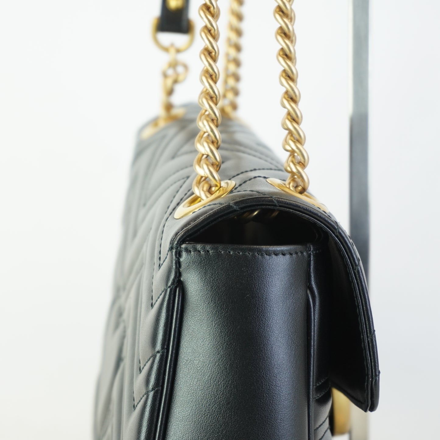Gucci GG Marmont Black Large GHW