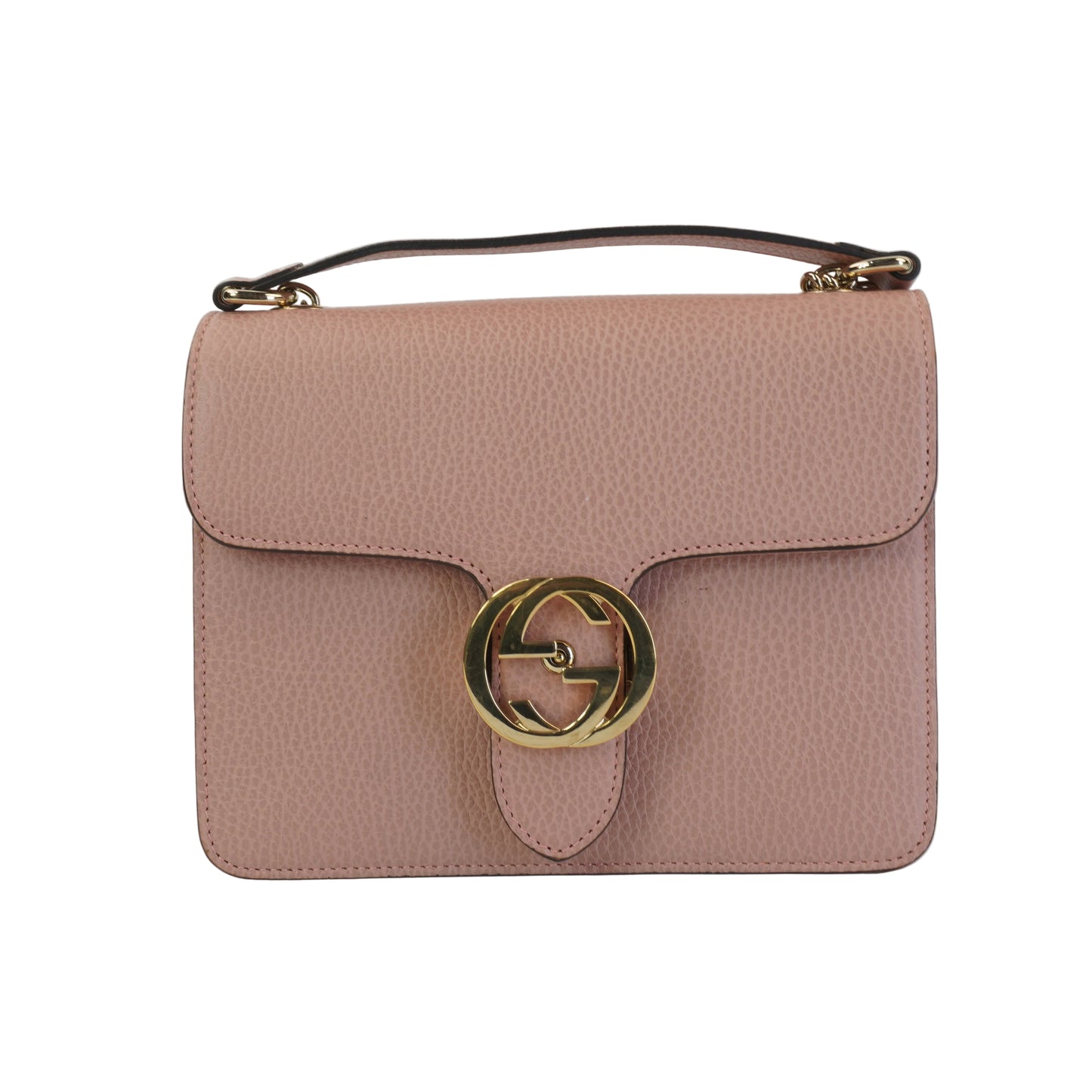 Gucci Interlocking G Shoulder Bag Pink