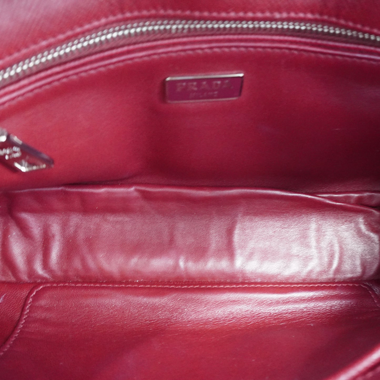Prada Saffiano Lux Sound Shoulder Bag SHW  Small