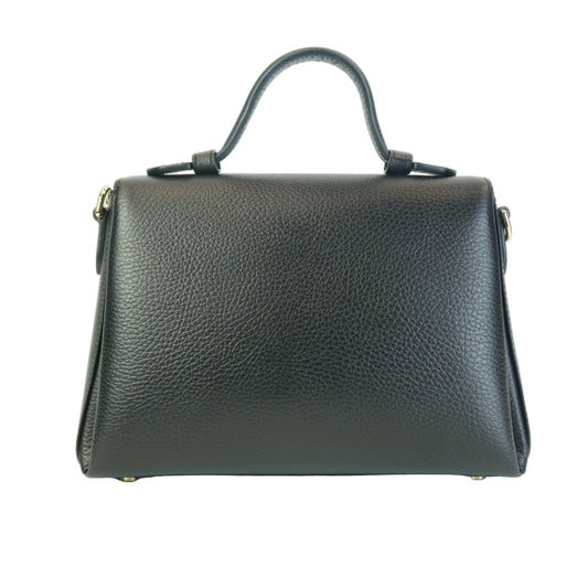 Gucci Interlocking G Top Handle Shoulder Bag Medium Black GHW