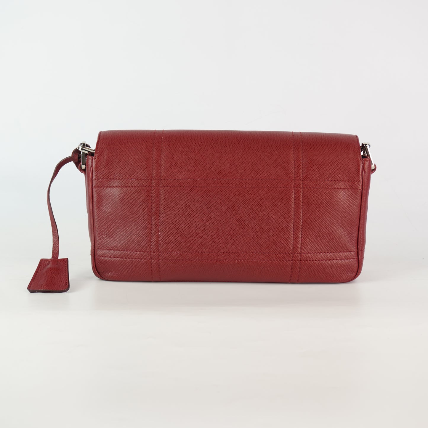 Prada Saffiano Lux Sound Shoulder Bag SHW  Small