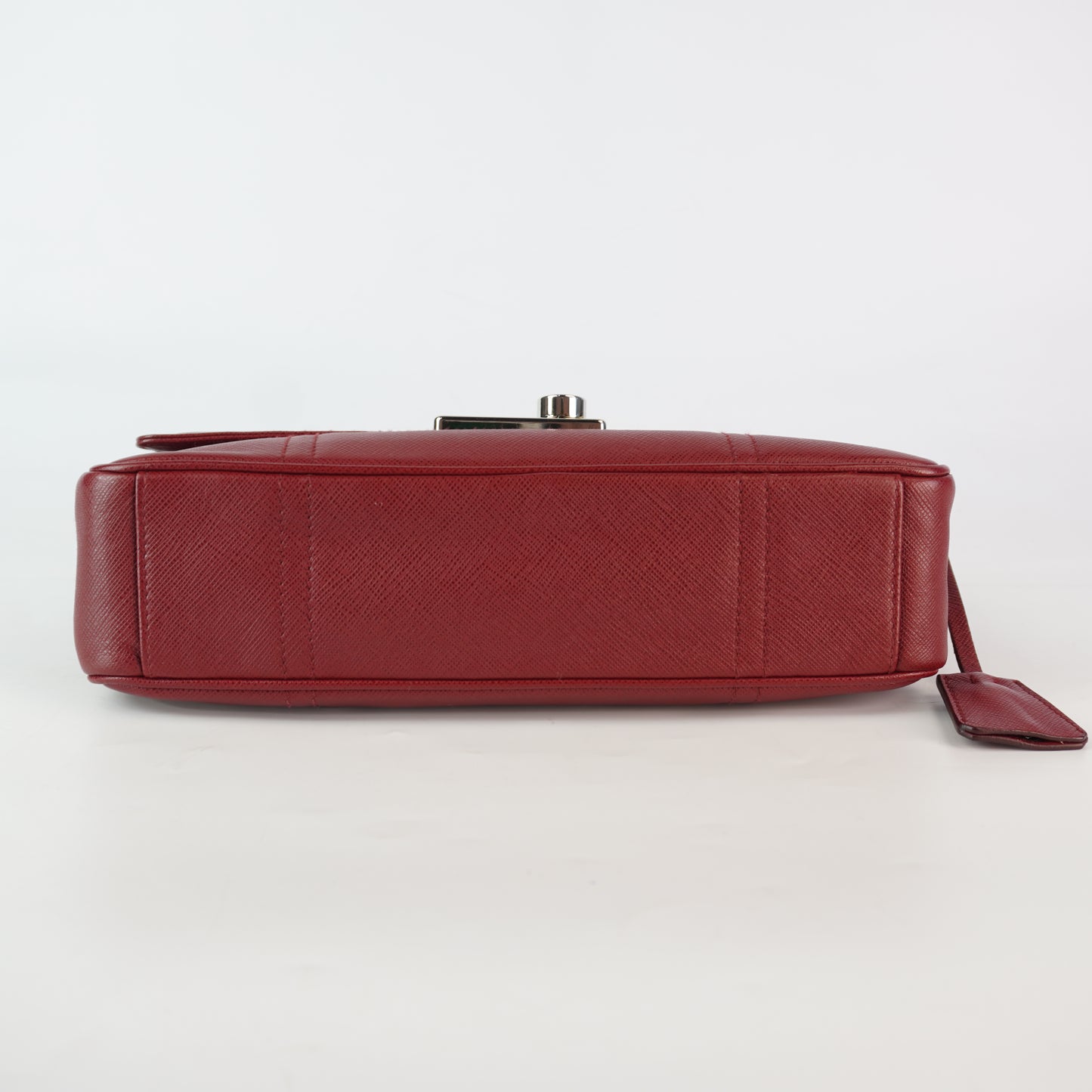 Prada Saffiano Lux Sound Shoulder Bag SHW  Small