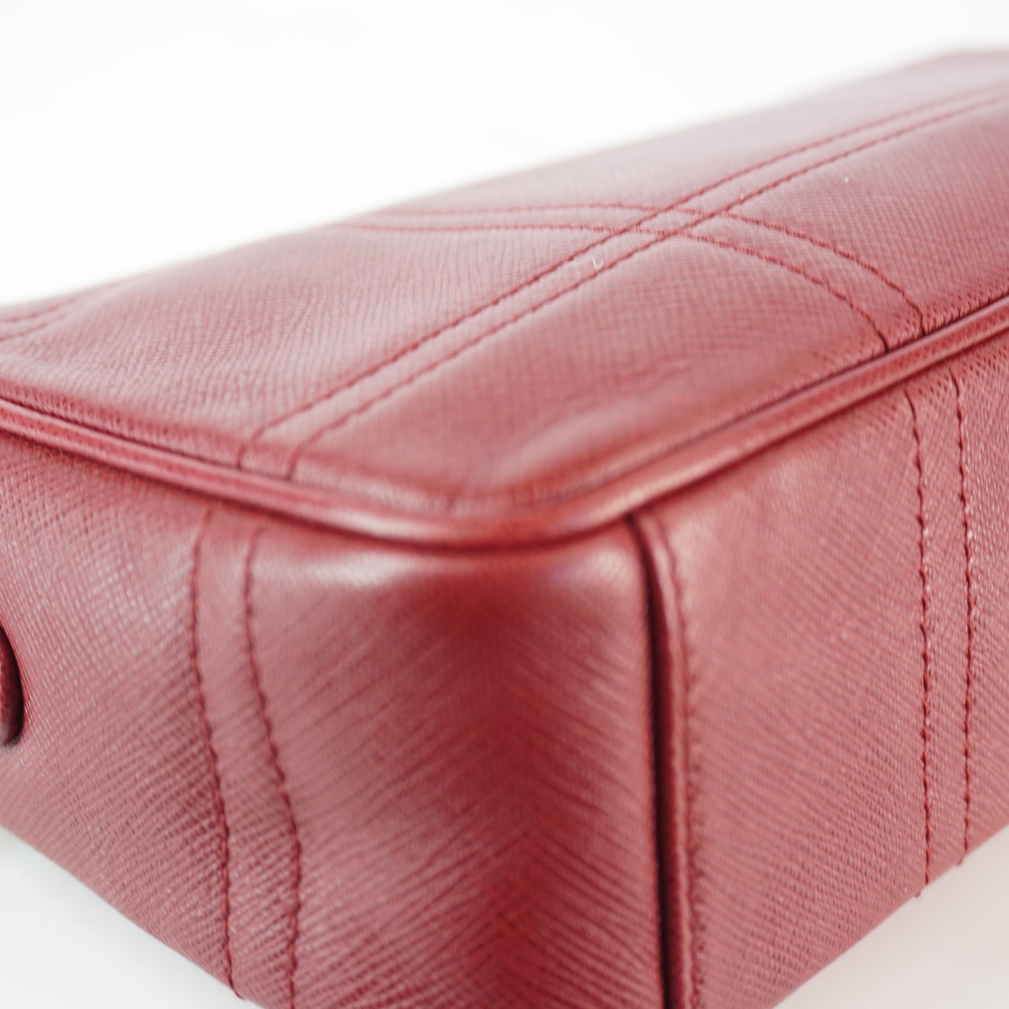 Prada Saffiano Lux Sound Shoulder Bag SHW  Small