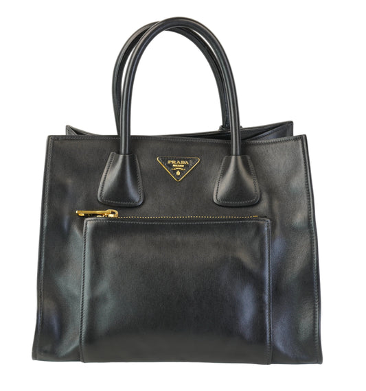 Prada Soft Calf Front Pocket Wing Convertible