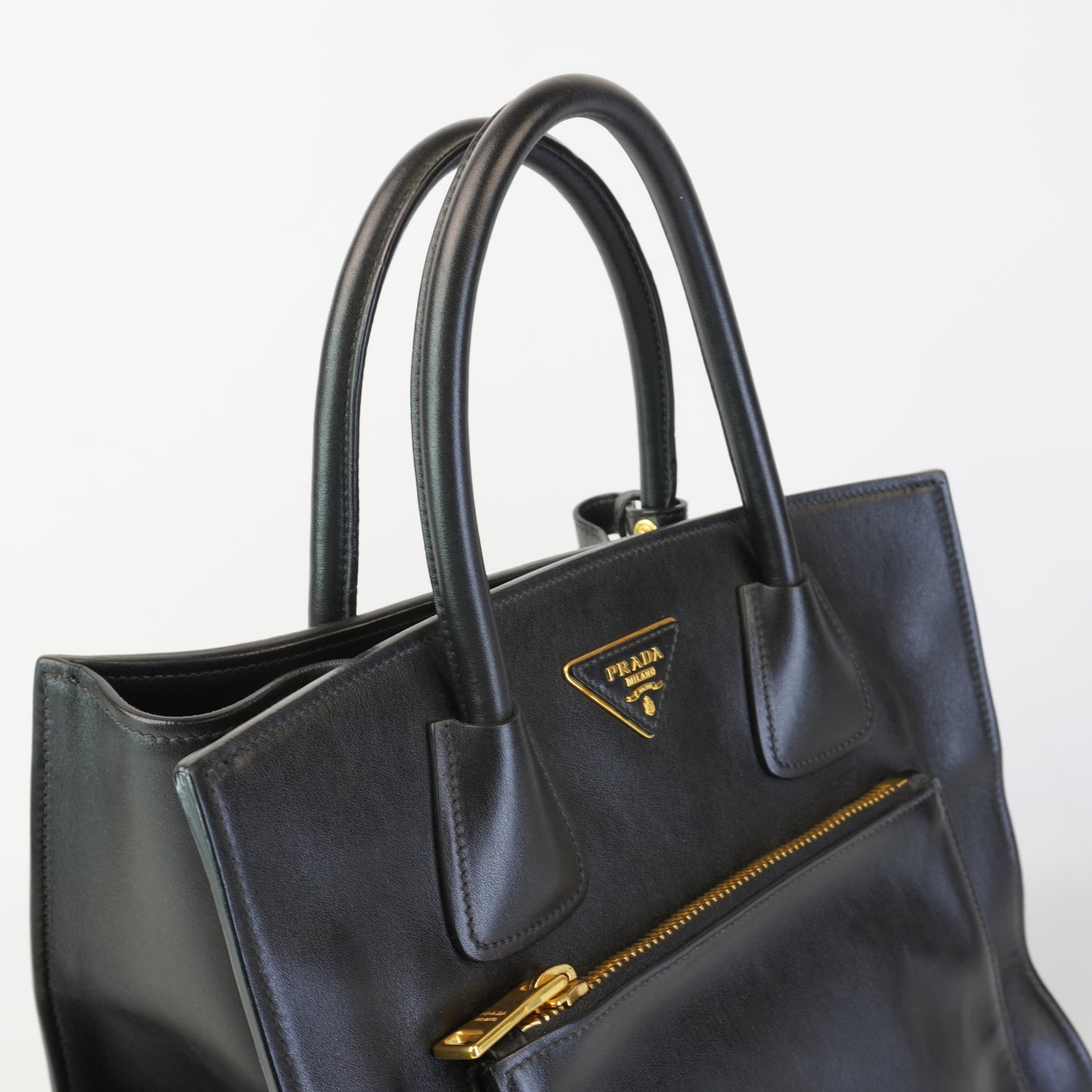 Prada Soft Calf Front Pocket Wing Convertible
