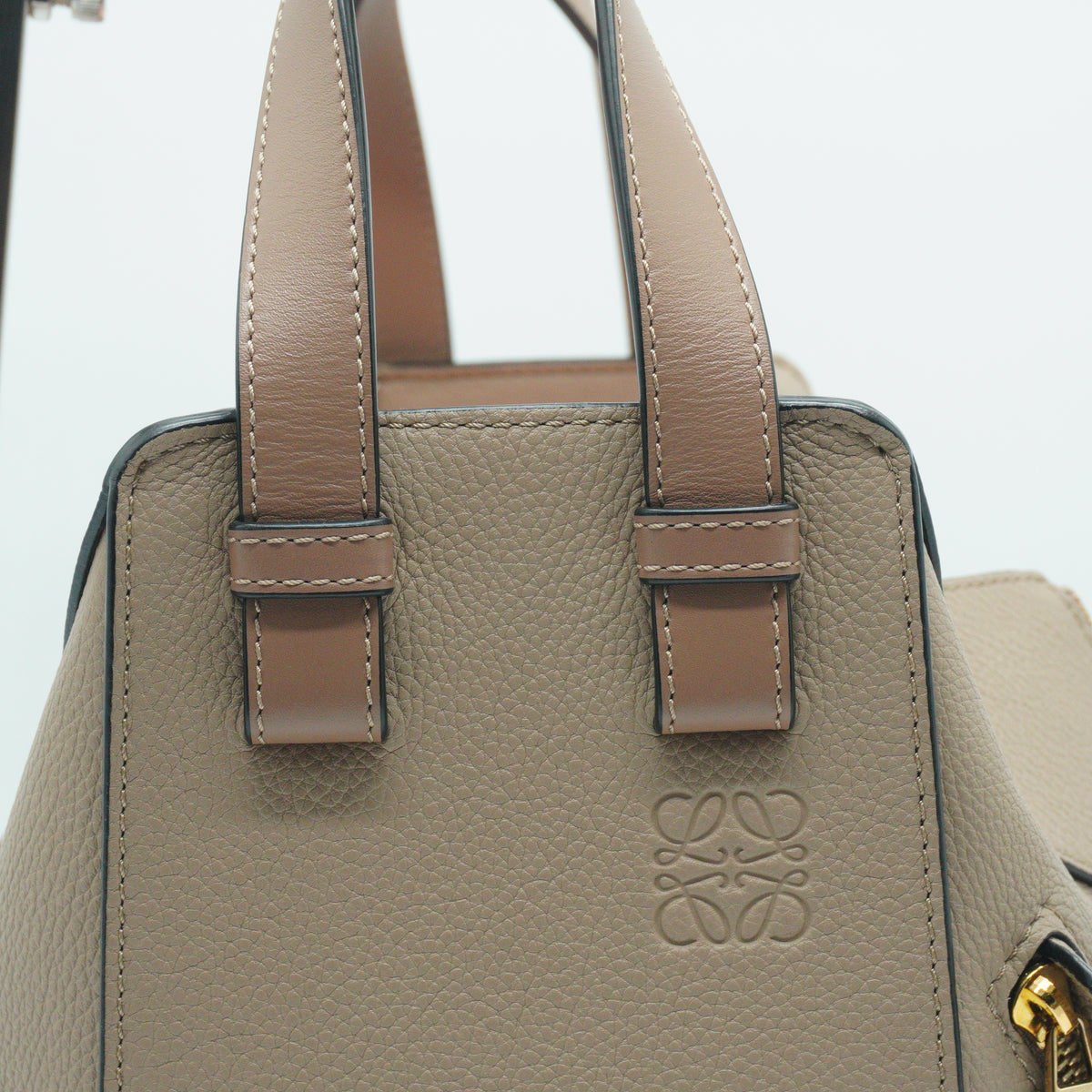 Loewe Hammock Calfskin Beige Medium GHW