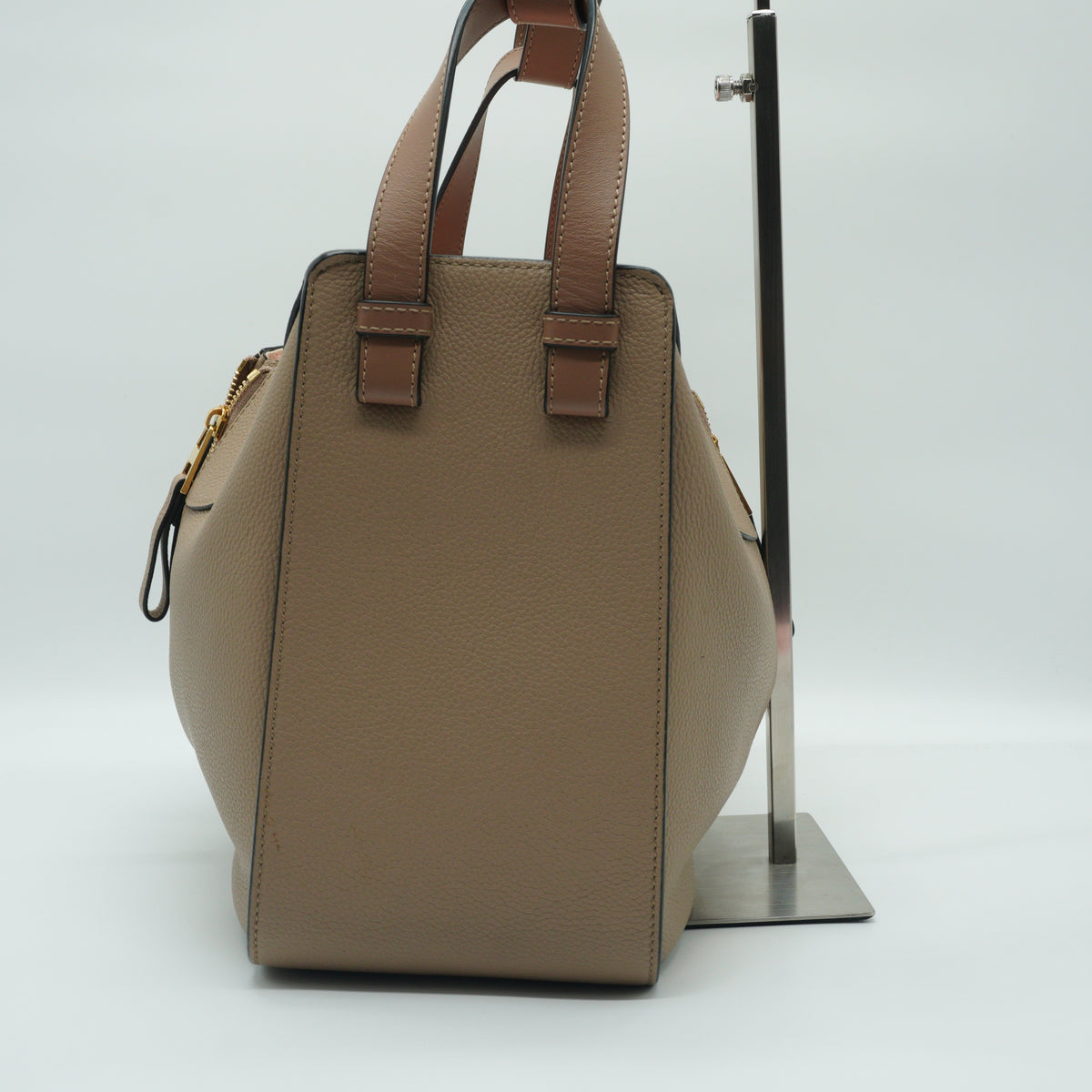 Loewe Hammock Calfskin Beige Medium GHW