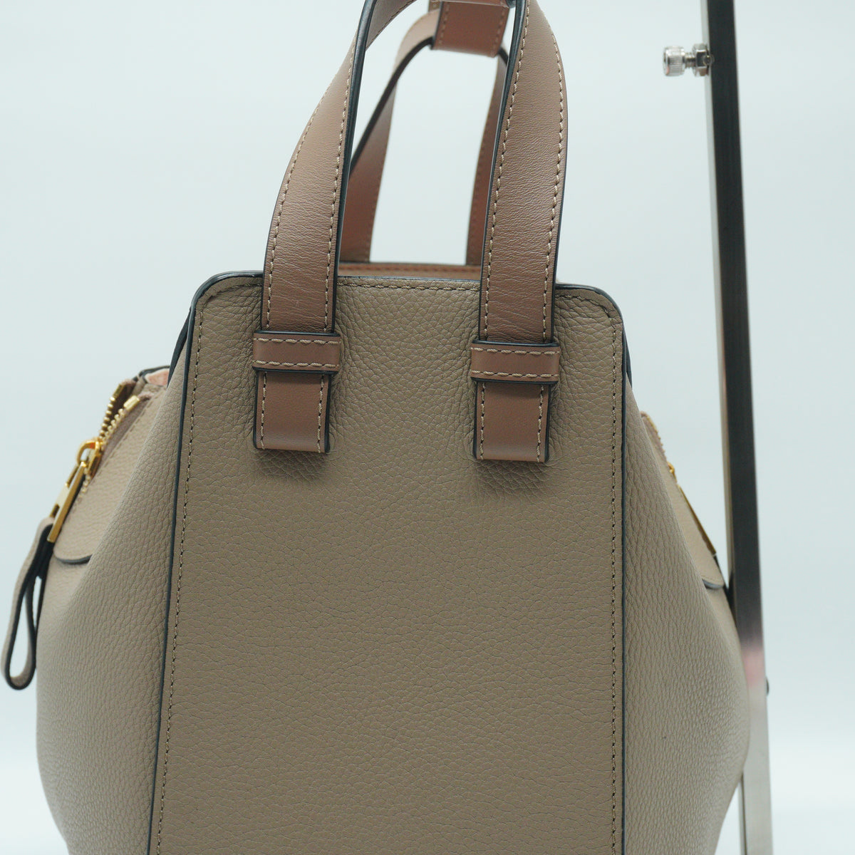Loewe Hammock Calfskin Beige Medium GHW