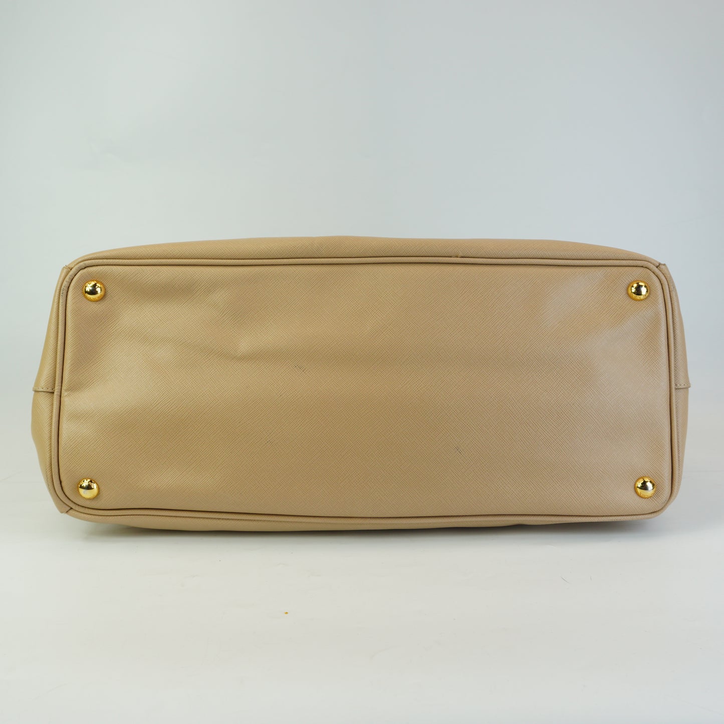 Prada Large Saffiano Lux Galleria Double Beige GHW