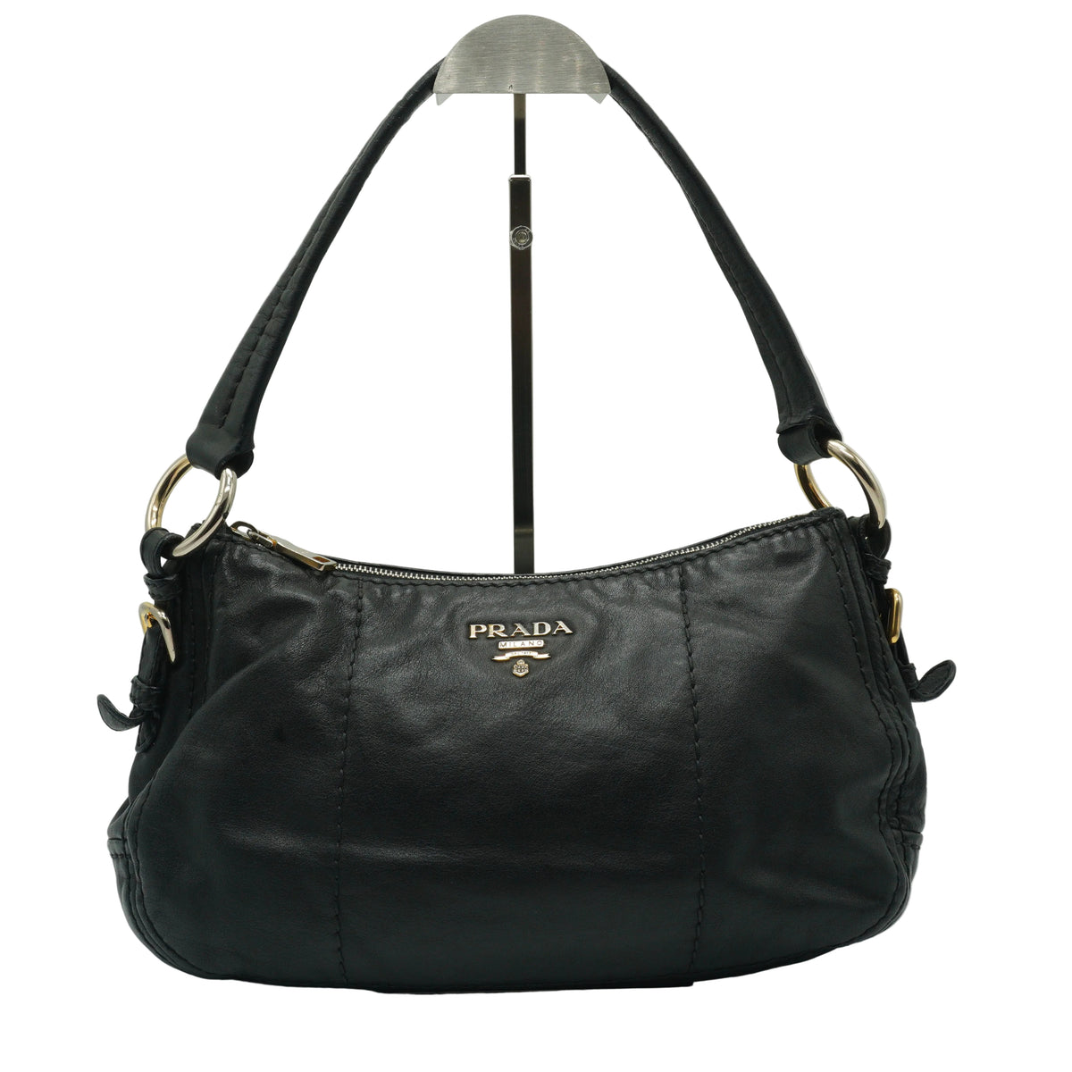 Prada Hobo Shoulder Bag Black