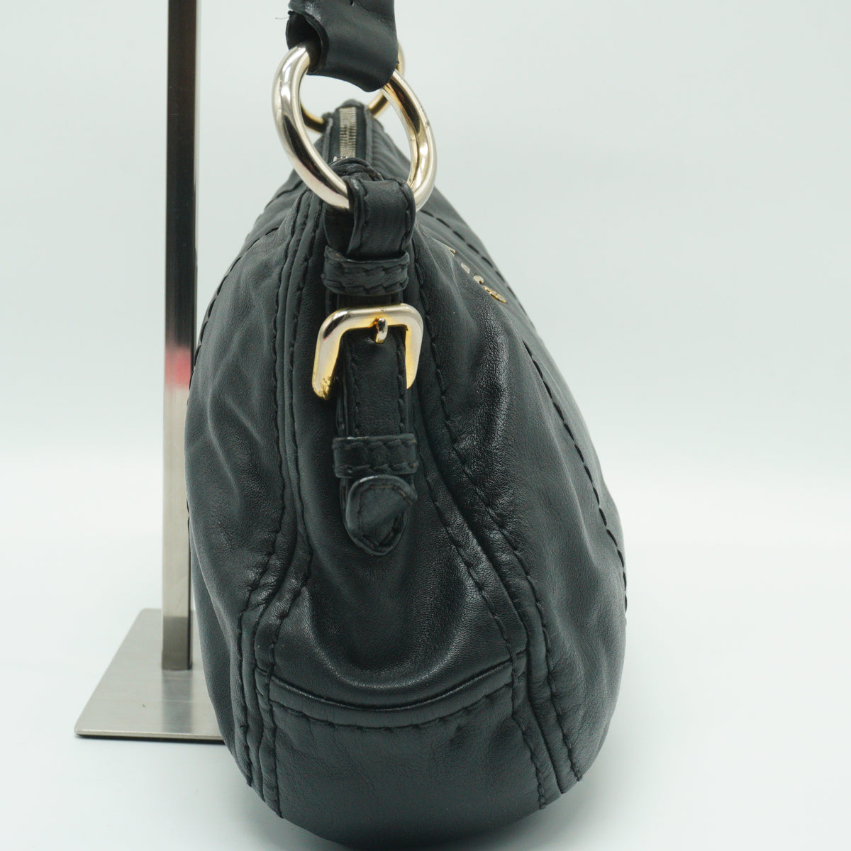 Prada Hobo Shoulder Bag Black