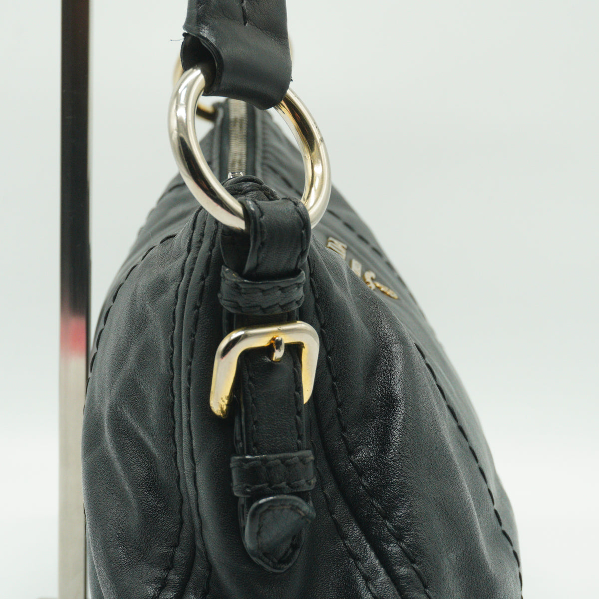 Prada Hobo Shoulder Bag Black