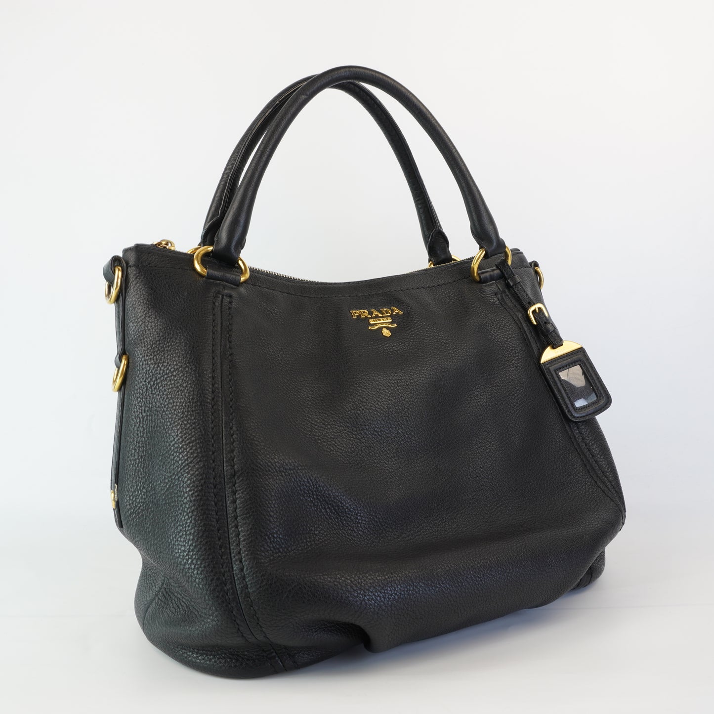 Prada  2 Way Bag Black