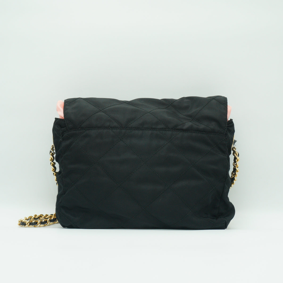 Prada Tessuto Nylon Chain Shoulder Bag