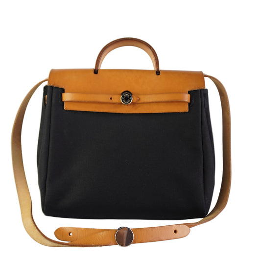Hermes Herbag Shoulder Bag w/ Herbag Cream
