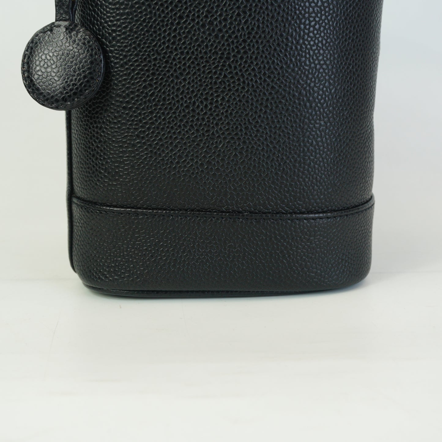 Chanel Timeless Caviar Leather Vertical Vanity Caseb Black Small