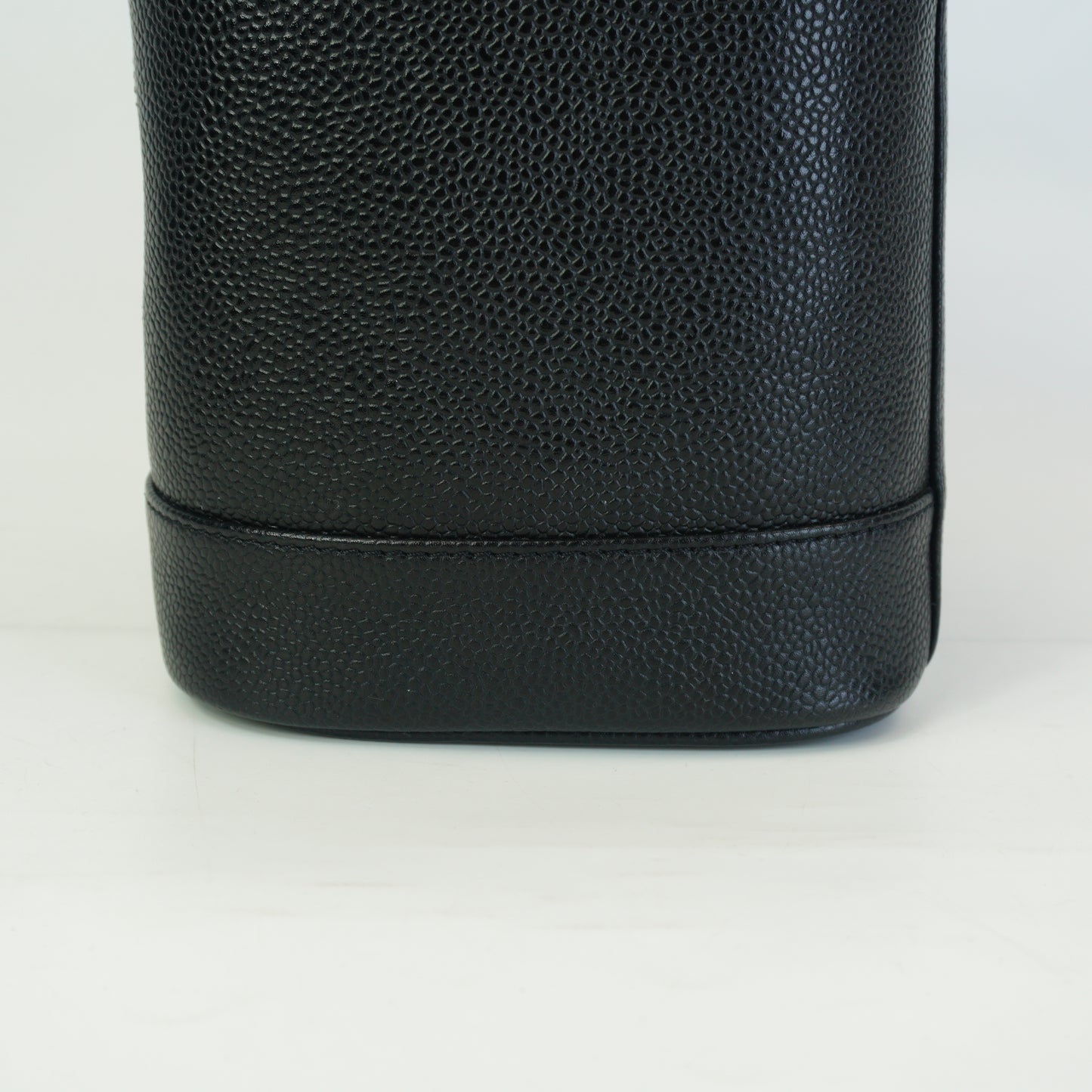 Chanel Timeless Caviar Leather Vertical Vanity Caseb Black Small
