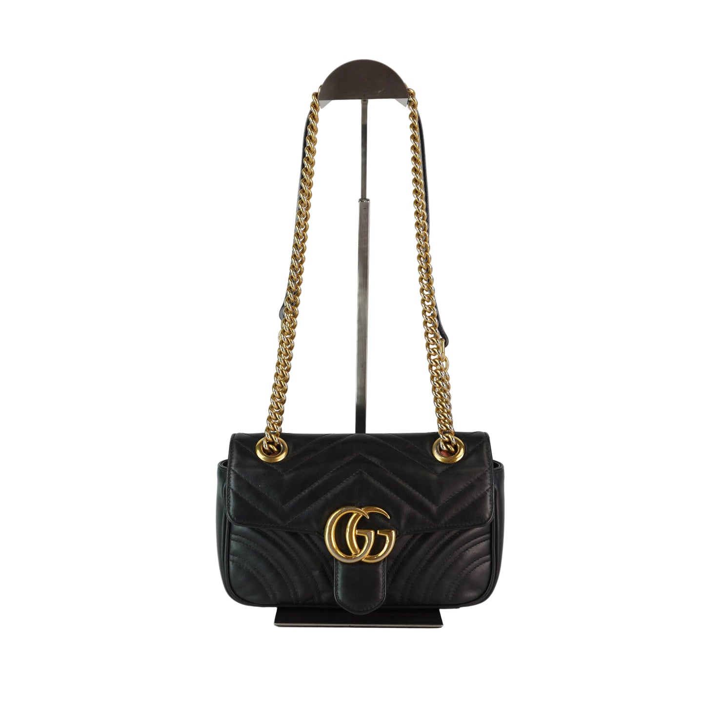 Gucci GG Marmont Matellase Shoulder Bag GHW Small
