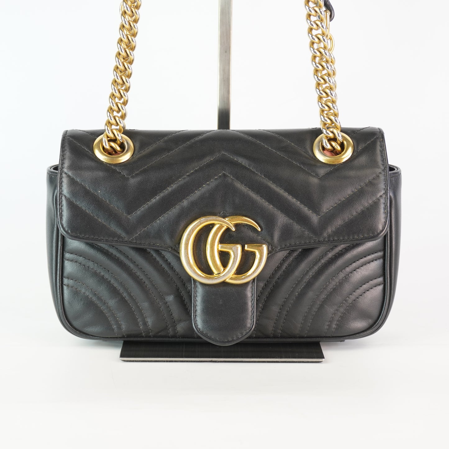 Gucci GG Marmont Matellase Shoulder Bag GHW Small