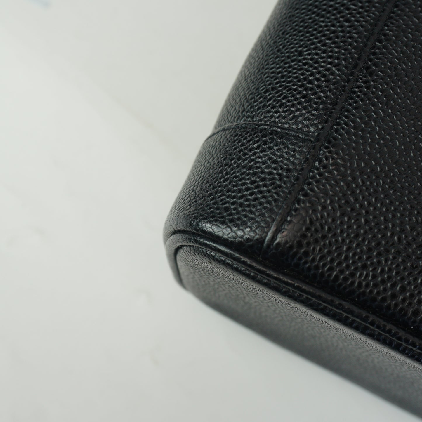 Chanel Timeless Caviar Leather Vertical Vanity Caseb Black Small