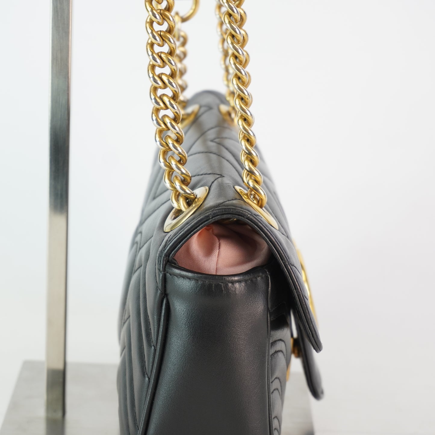 Gucci GG Marmont Matellase Shoulder Bag GHW Small