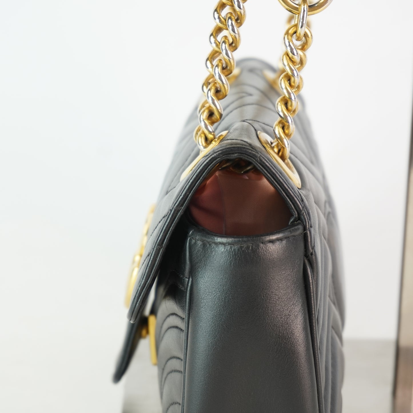 Gucci GG Marmont Matellase Shoulder Bag GHW Small