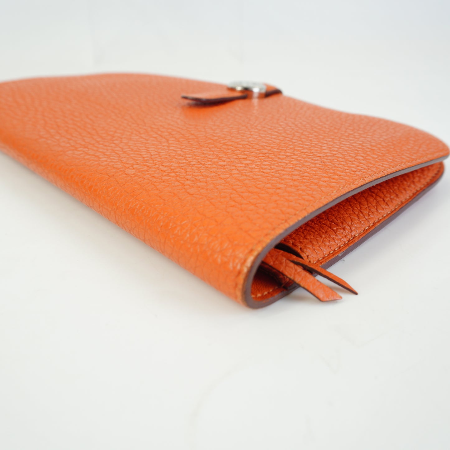 Hermes Dogon Duo wallet Orange SHW