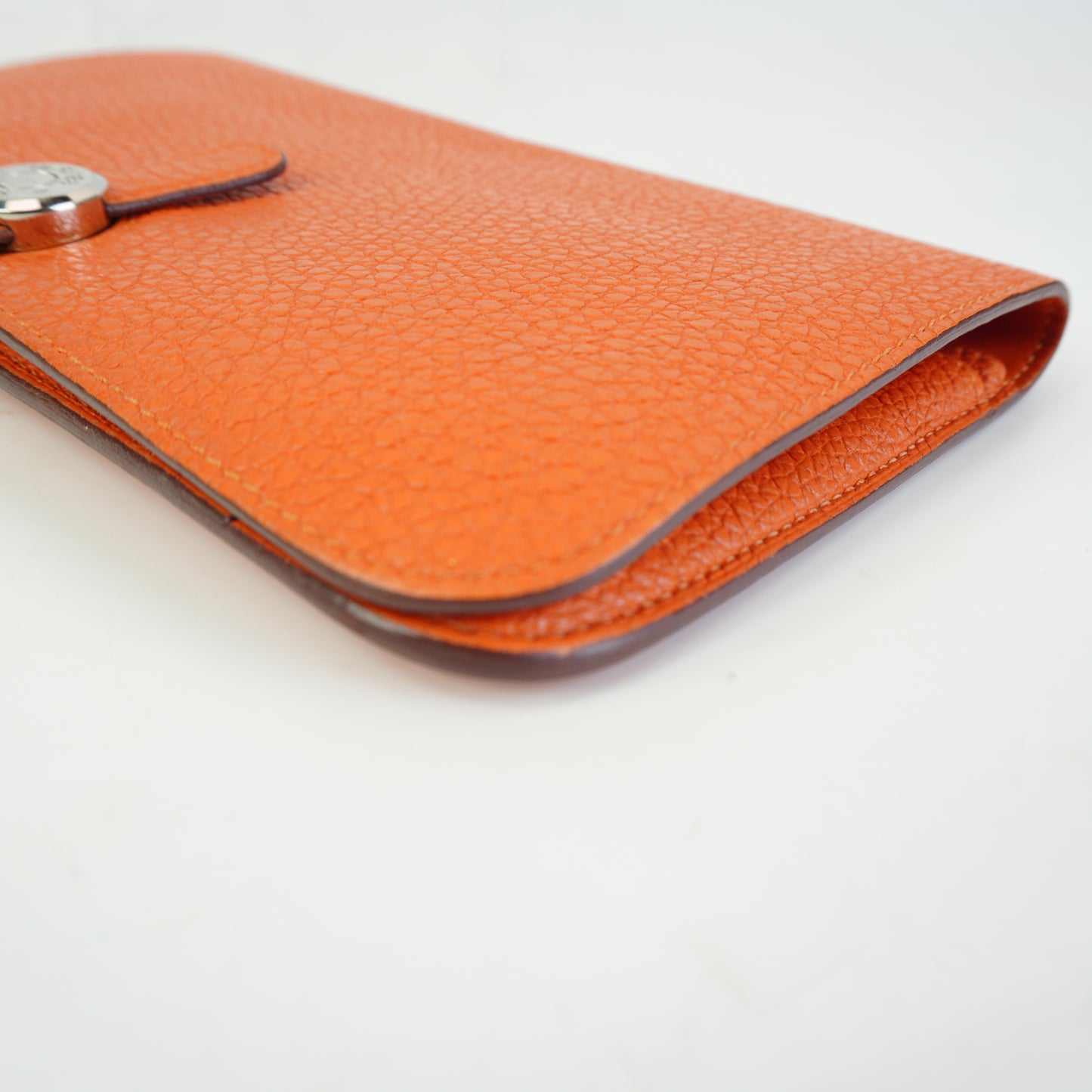 Hermes Dogon Duo wallet Orange SHW