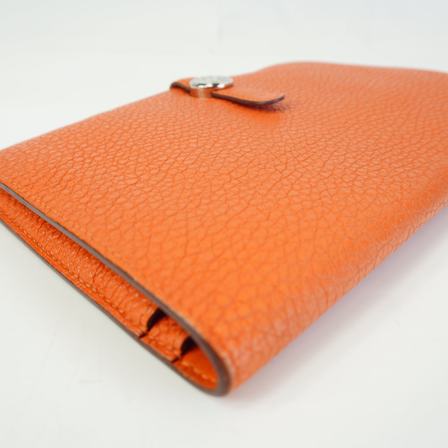 Hermes Dogon Duo wallet Orange SHW