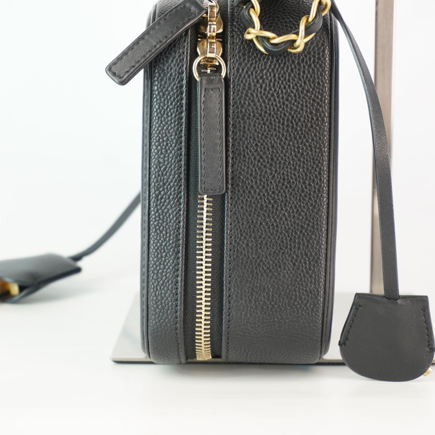 Chanel CC Filigree Vanity Case Black
