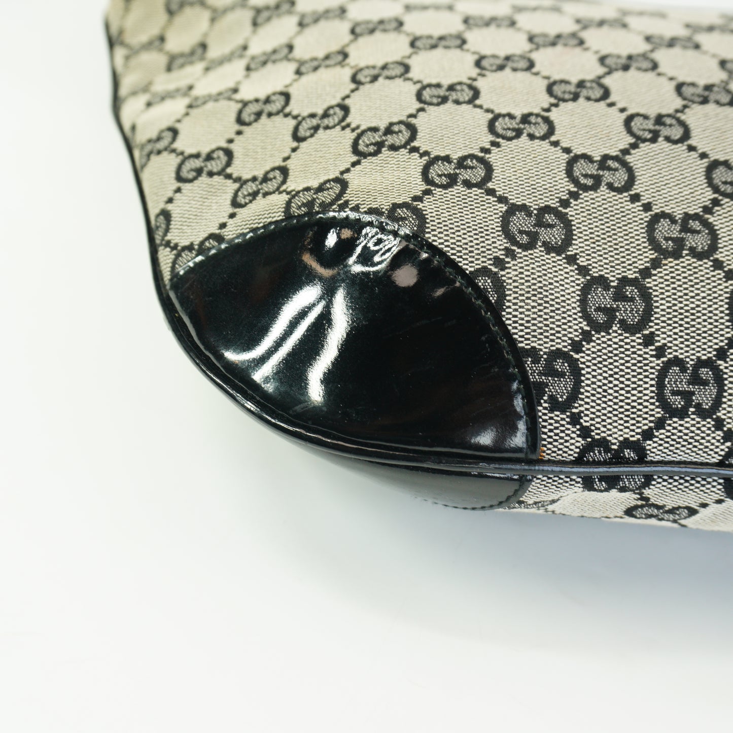 Gucci GG Canvas Half Moon Hobo Bag  Medium GHW