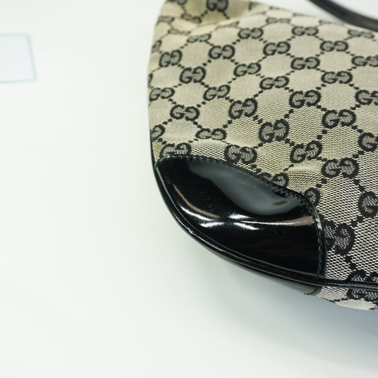 Gucci GG Canvas Half Moon Hobo Bag  Medium GHW