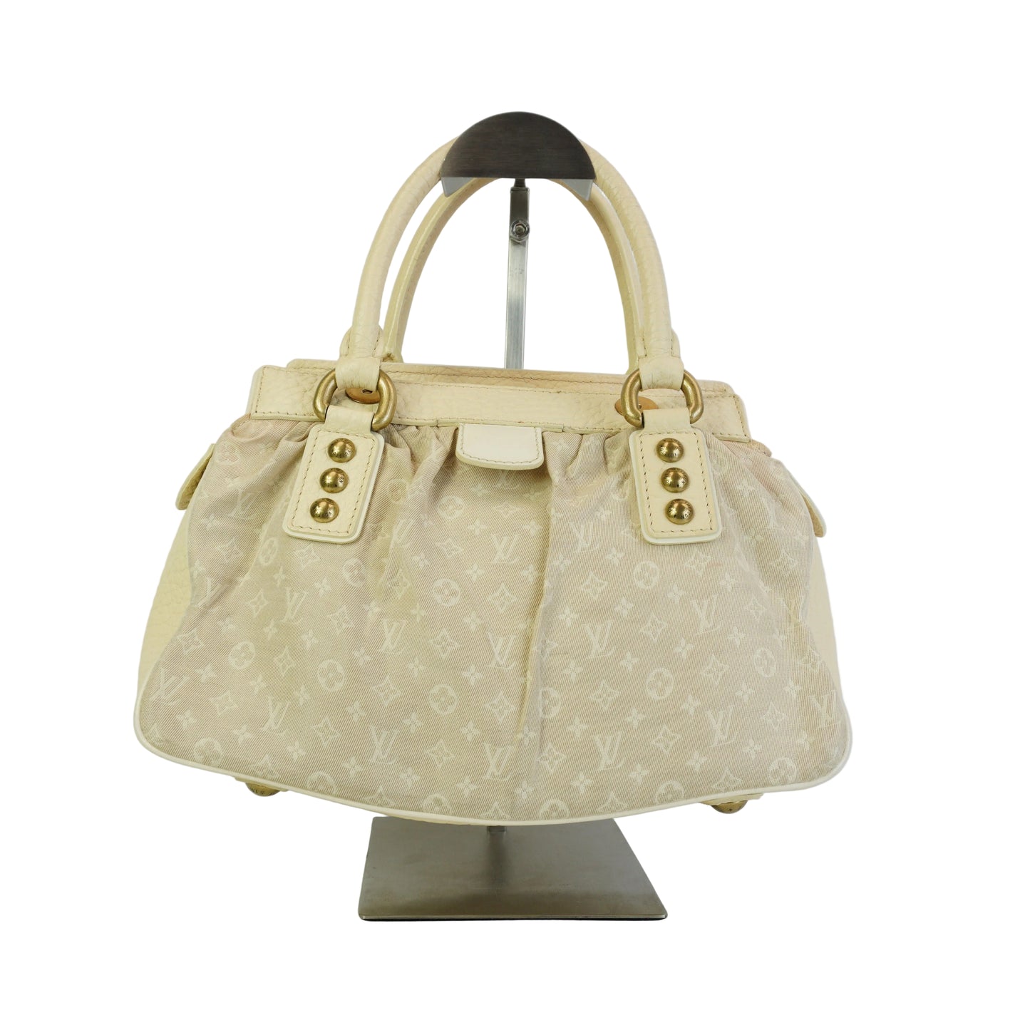 Louis Vuitton	Mini Lin Monogram Canvas Beige/White  Medium GHW