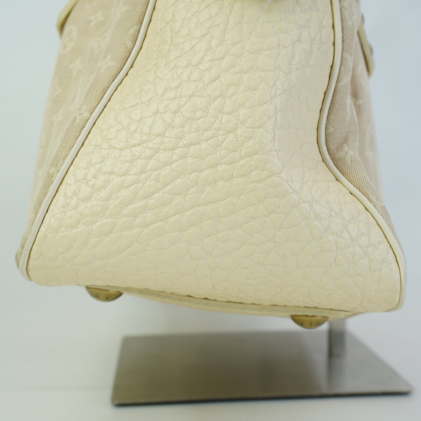 Louis Vuitton	Mini Lin Monogram Canvas Beige/White  Medium GHW